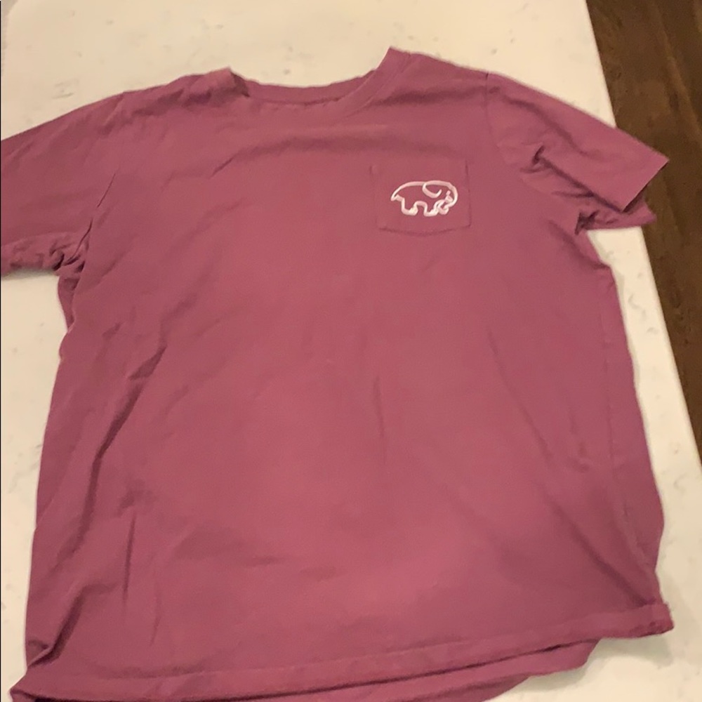 Maroon ivory Ella Raleigh shirt